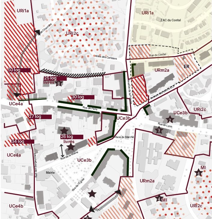 Etude de cadrage urbain du Nord du centre bourg