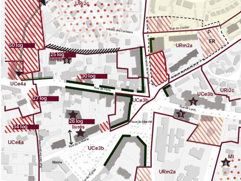 Etude de cadrage urbain du Nord du centre bourg