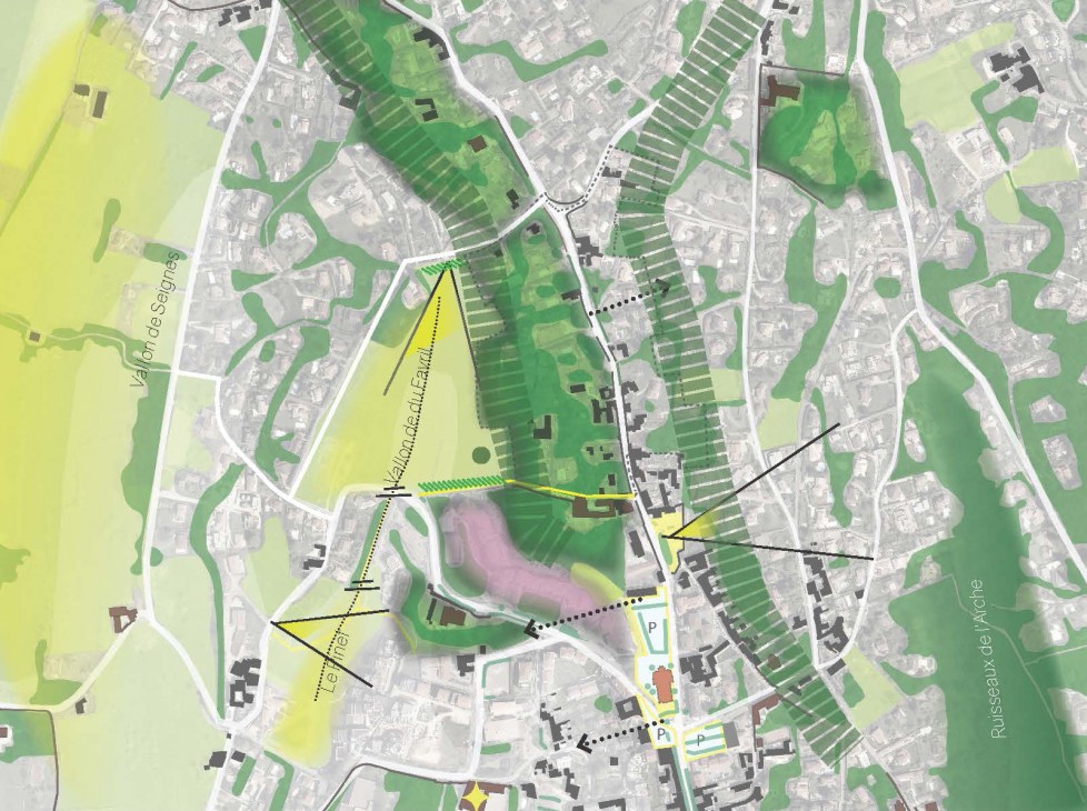 Etude de cadrage de l’accroche nord du bourg